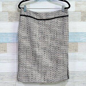 ANN TAYLOR Boucle Tweed Pencil Skirt Womens 6